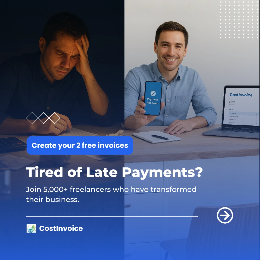CostInvoice ad creative by Adcelerate Media